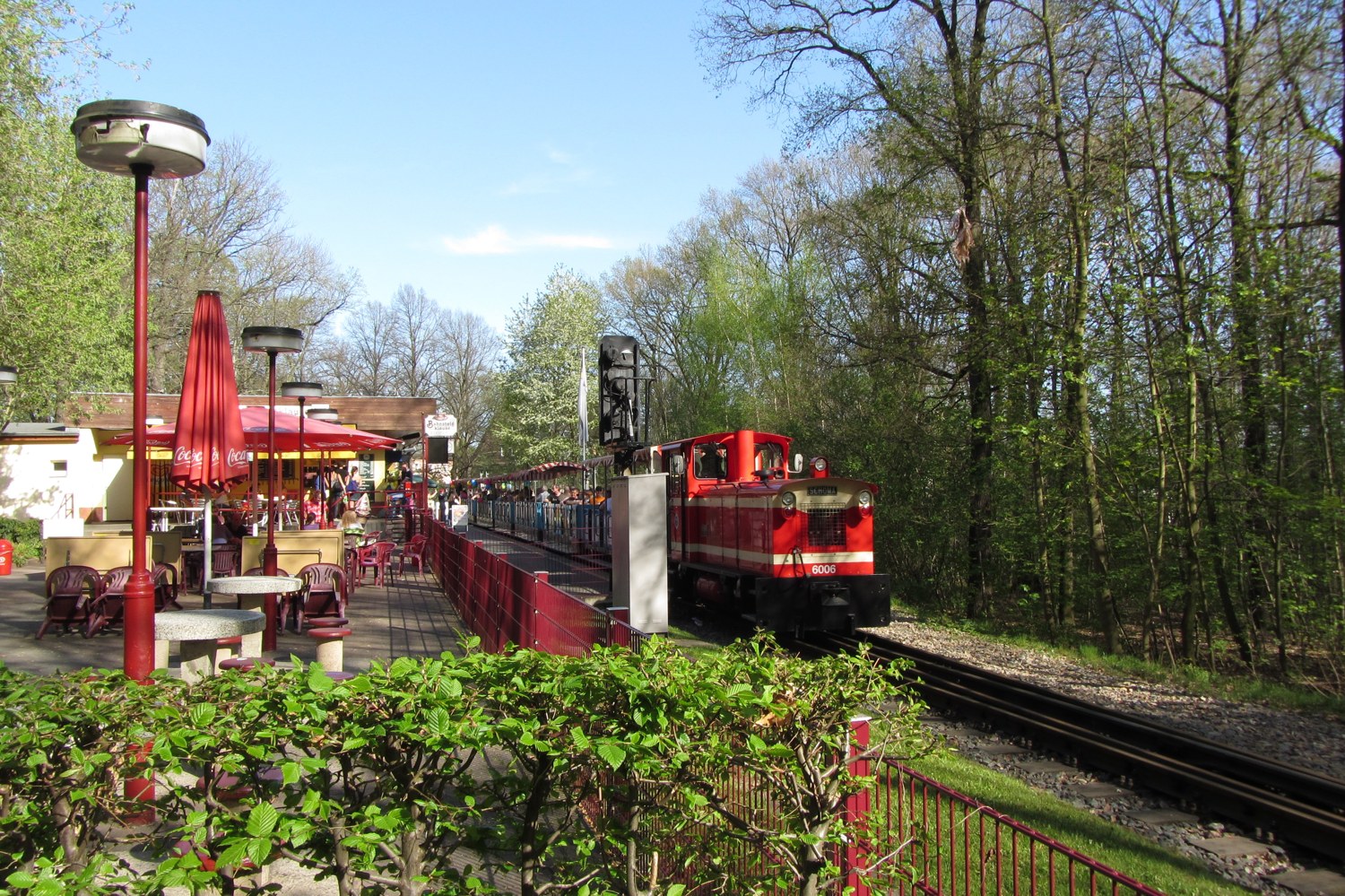 Chemnitz park railway train in Küchwald