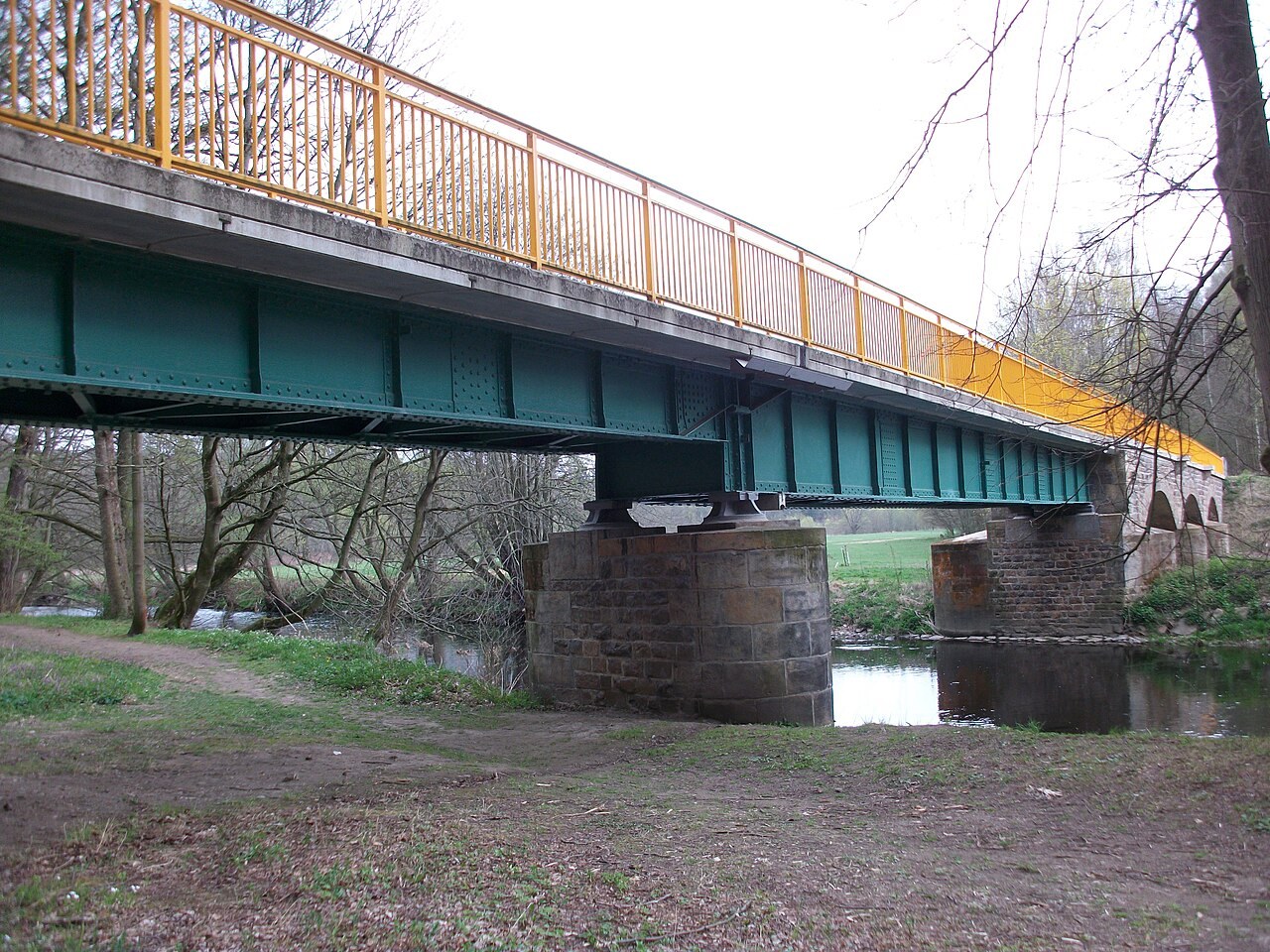 Brücke am Chemnitztalradweg bei Auerswalde