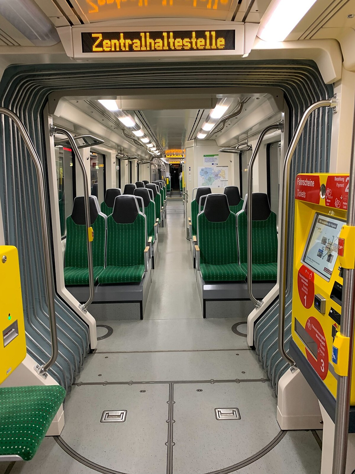 Innenraum eines Chemnitzer Citylink-Fahrzeugs
