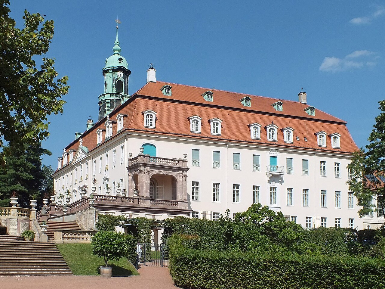 Gartenseite von Schloss Lichtenwalde