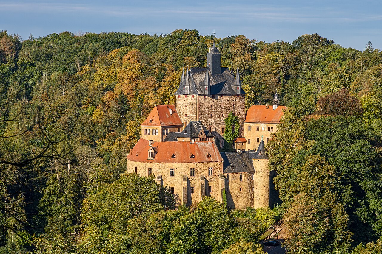Burg Kriebstein über der Zschopau