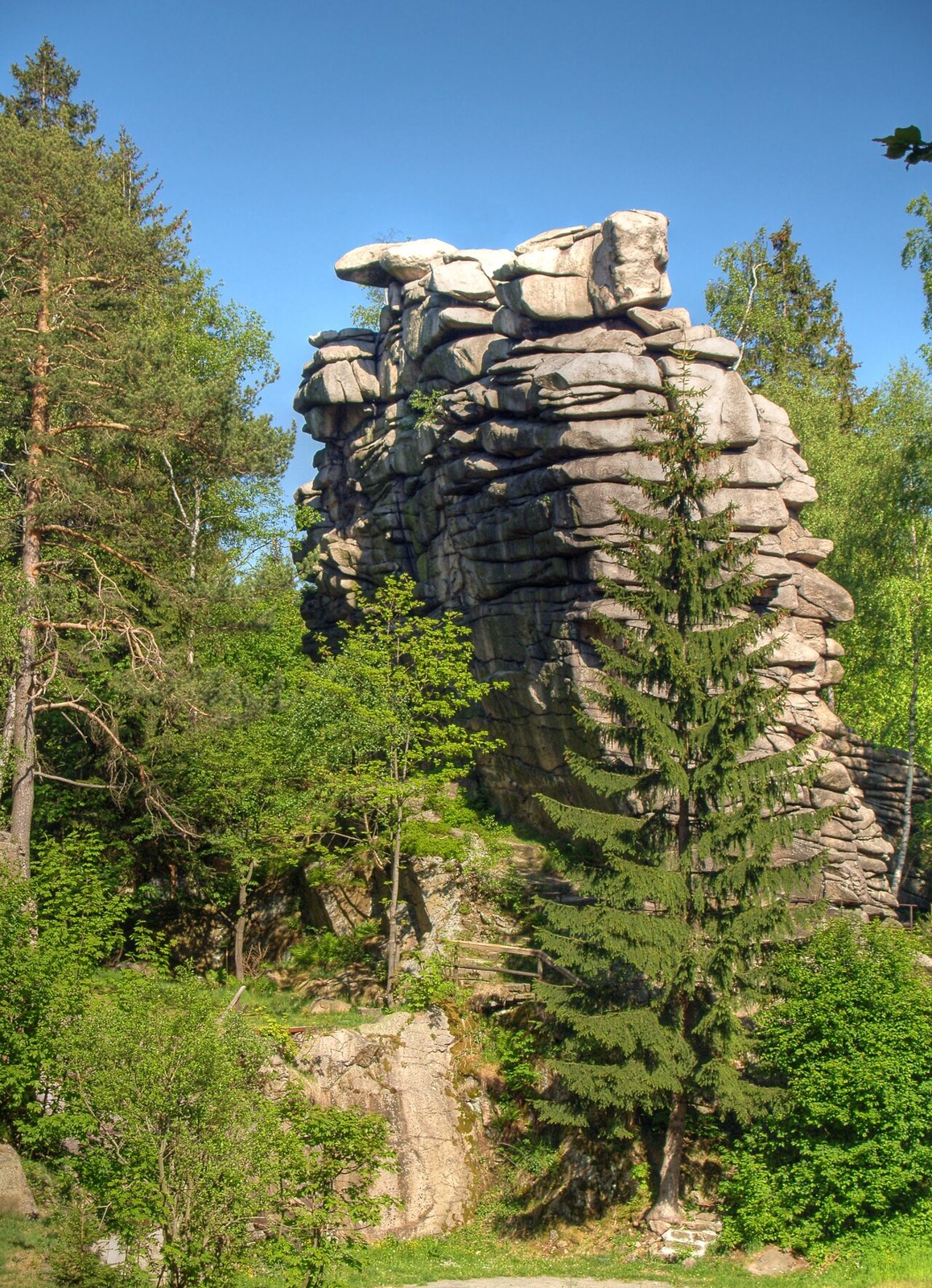 Granitfelsen der Greifensteine